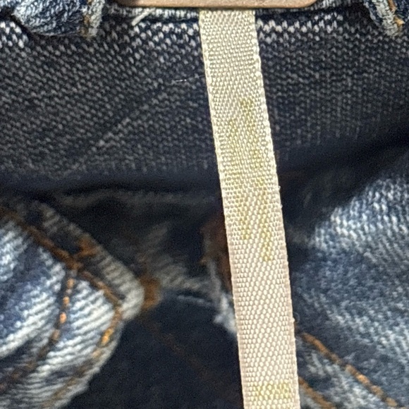 🔥🔥🔥Free People Denim and Gray Floral Jean Jacket Size: XS/S - Picture 4 of 9